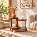Vexqomz™ Staggered Wooden Tabletop Display Stand