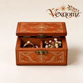 Vexqomz™ Floral-Engraved Wooden Keepsake Box